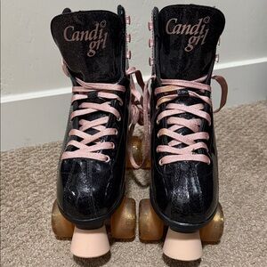Candi Girl Black and Pink Roller Skates